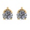 1.08 Ctw VS/SI1 Diamond 14k Yellow Gold Stud Earrings (ALL DIAMOND ARE LAB