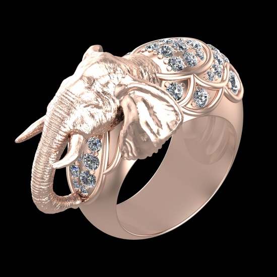 1.69 Ctw VS/SI1 Diamond 10k Rose Gold Engagement Ring (ALL DIAMOND ARE LAB