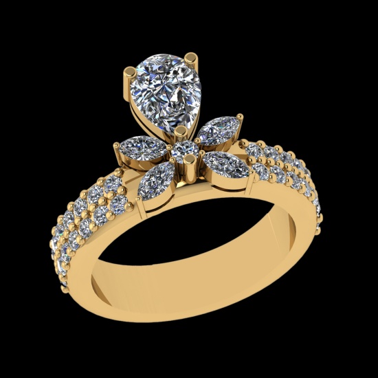 1.73 Ctw VS/SI1 (ALL DIAMOND ARE LAB GROWN ) Diamond 10k Yellow Gold Engage