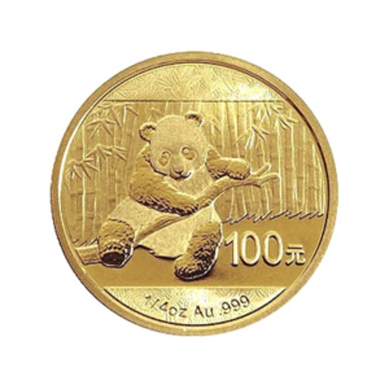 Chinese Gold Panda Quarter Ounce 2014