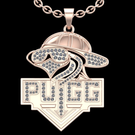 1.20 Ctw VS/SI1 Diamond 10k Rose Gold Pandant (ALL DIAMOND ARE LAB GROWN) (