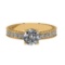 2.07 Ctw SI2/SI1 Diamond Prong Set 14k Yellow Gold Engagement Ring (ALL DIA