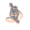 4.64 Ctw VS/SI1 Diamond 14K Rose Gold Engagement Ring (ALL DIAMOND ARE LAB