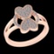 0.28 Ctw VS/SI1 Diamond Prong Set 10k Rose Gold Engagement Ring ( (ALL DIAM