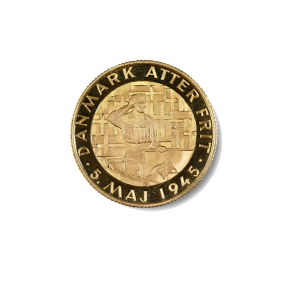 Denmark 1970 9.5g Gold Medal--May 1945 Liberation