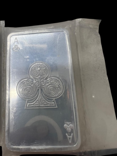 10 oz Silver Bar - Ace of Clubs