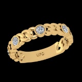 0.30 Ctw VS/SI1 Diamond 10k Yellow Gold Engagement Ring (ALL DIAMOND ARE LA