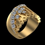 1.31 Ctw VS/SI1 Diamond 10k Yellow Gold Engagement Ring (ALL DIAMOND ARE LA