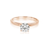 0.71 ctw 14k Rose Gold Solitaire Solitaire Ring (LAB GROWN DIAMOND)