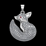 6.62 Ctw VS/SI1 Diamond 10k white Gold Pandant (ALL DIAMOND ARE LAB GROWN)