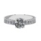 2.07 Ctw SI2/SI1 Diamond Prong Set 14k white Gold Engagement Ring (ALL DIAM