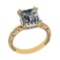 3.56 Ctw VS/SI1 Diamond 14k Yellow Gold Engagement Ring (ALL DIAMOND ARE LA