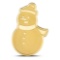 Palau 1 Dollar Gold 2024 Snowman BU