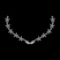 26.36 Ctw VS/SI1 Diamond 10k white Gold Necklace (ALL DIAMOND ARE LAB GROWN