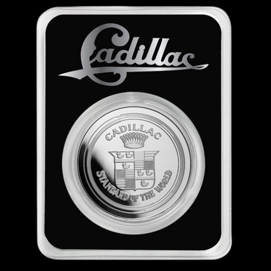 Cadillac La Mothe Cadillac Logo 1 oz Silver w/ TEP
