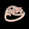 0.35 Ctw VS/SI1 Diamond 18K Rose Gold Engagement Ring (ALL DIAMOND ARE LAB