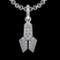0.31 Ctw VS/SI1 Diamond 10k white Gold Pandant (ALL DIAMOND ARE LAB GROWN)
