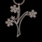 3.21 Ctw VS/SI1 Diamond 10k Rose Gold Christmas Theme Pandant (ALL DIAMOND