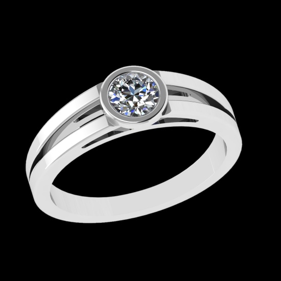 0.36 Ctw VS/SI1 Diamond 10k white Gold Solitaire Ring (ALL DIAMOND ARE LAB