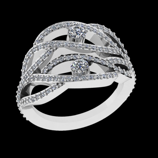 1.09 Ctw VS/SI1 (ALL DIAMOND ARE LAB GROWN ) Diamond 10k white Gold Engagem