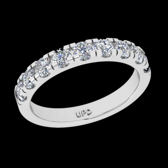 0.99 Ctw VS/SI1 Diamond 10k White Gold Eternity Band Ring (ALL DIAMOND ARE