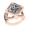 5.32 Ctw VS/SI1 Diamond 14k Rose Gold Engagement Ring (ALL DIAMOND ARE LAB