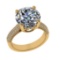 3.66 Ctw VS/SI1 Diamond 14k Yellow Gold Engagement Ring