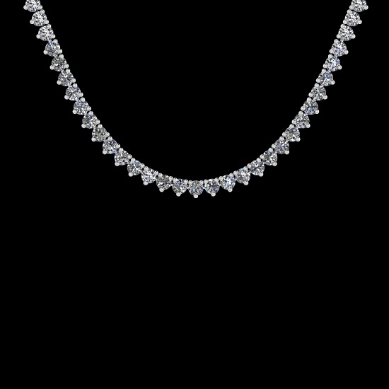 2.24 Ctw VS/SI1 Diamond 14K Yellow Gold Slide Necklace (ALL DIAMOND ARE LAB