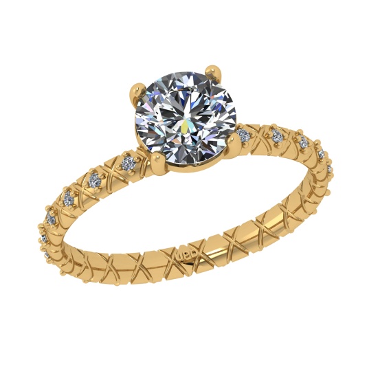 1.10 Ctw VS.SI1 (ALL DIAMOND ARE LAB GROWN ) Diamond 14k Yellow Gold Engage