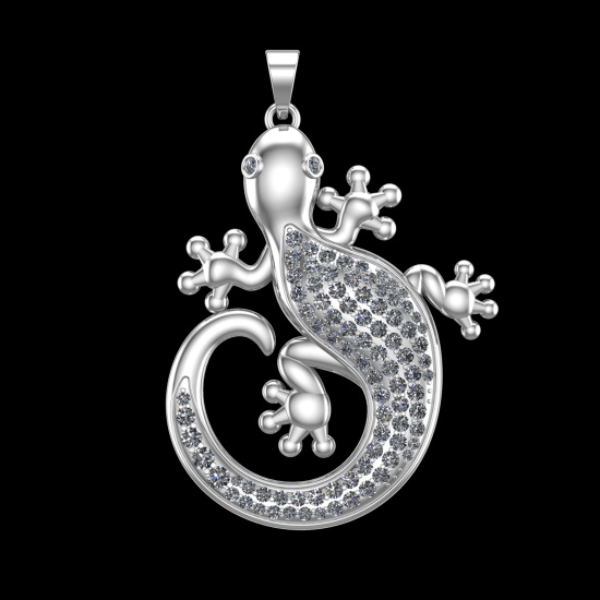 2.63 Ctw VS/SI1 Diamond 10k white Gold Pandant (ALL DIAMOND ARE LAB GROWN )