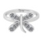 0.30 Ctw SI2/SI1 Diamond Prong Set 14k white Gold Engagement Ring (ALL DIAM