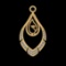 0.21 Ctw VS/SI1 Diamond 10k Yellow Gold Pendant (ALL DIAMOND ARE LAB GROWN)