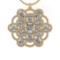 4.28 Ctw VS/SI1 Diamond 14K Yellow Gold Necklace (ALL DIAMOND ARE LAB GROWN