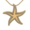 0.33 Ctw VS/SI1 Diamond 14k Yellow Gold Star Pendant (ALL DIAMOND ARE LAB G