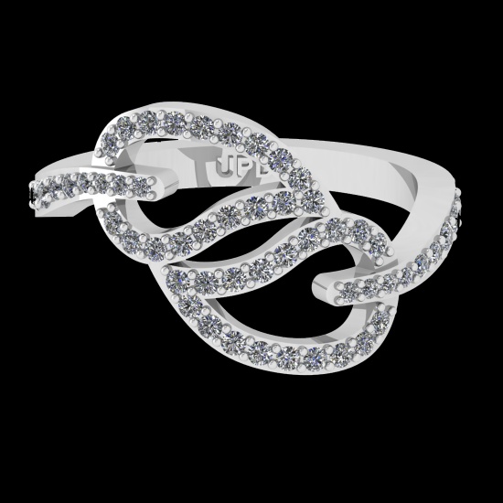 0.48 Ctw VS/SI1 Diamond Prong Set 10k white Gold Engagement Ring ( (ALL DIA