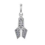 0.31 Ctw VS/SI1 Diamond 14k white Gold Pendant (ALL DIAMOND ARE LAB GROWN )