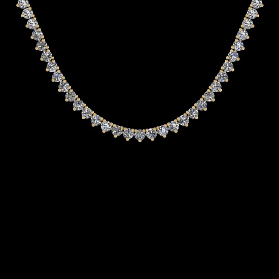 2.24 Ctw VS/SI1 Diamond 14K White Gold Slide Necklace (ALL DIAMOND ARE LAB