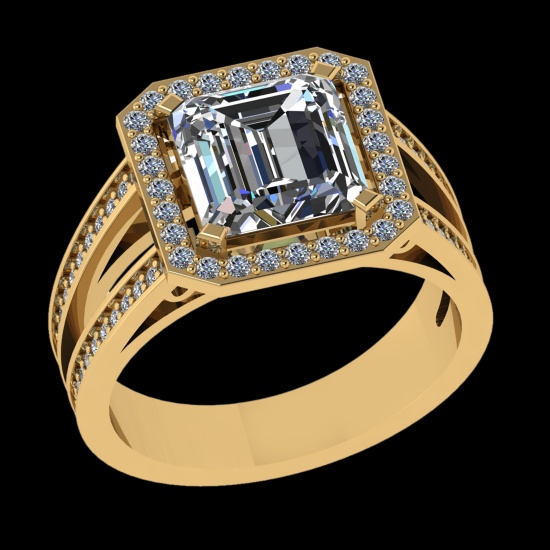 3.46 Ctw VS/SI1 (ALL DIAMOND ARE LAB GROWN ) Diamond 10k Yellow Gold Engage