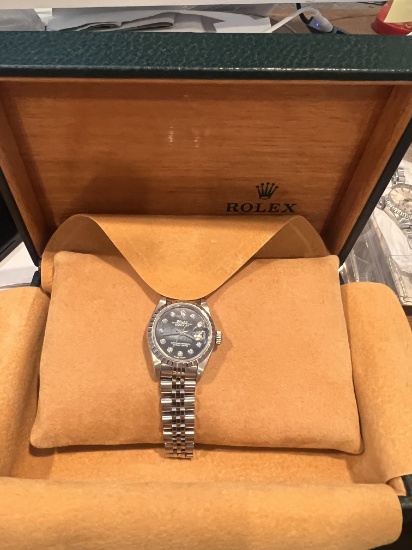 Stainless Steel 26mm Rolex w/Custom Mother Of Pearl Dial Comes with Box & A