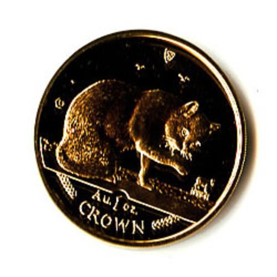 Isle of Man Gold Cat 1 Ounce 1999