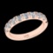 0.99 Ctw VS/SI1 Diamond 10k Rose Gold Eternity Band Ring (ALL DIAMOND ARE L