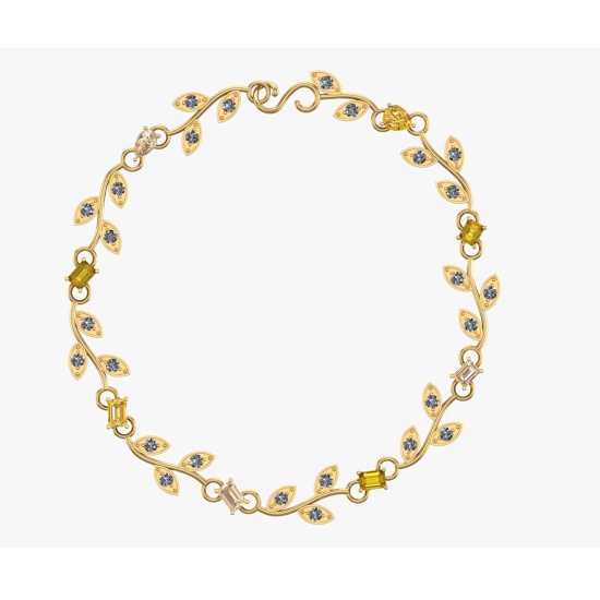 3.75 Ctw VS/SI1 Fancy Natural Yellow Brown and white Diamond 14K Yellow Gol