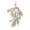 3.86 Ctw VS/SI1 Diamond 14k Rose Gold Creature them Pendant(ALL DIAMOND ARE