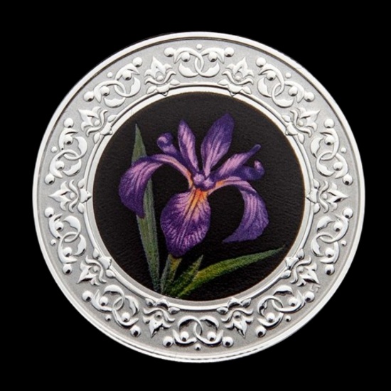 2020 RCM 1/4 oz Ag $3 Floral Emblems - Quebec: Blue Flag Iris