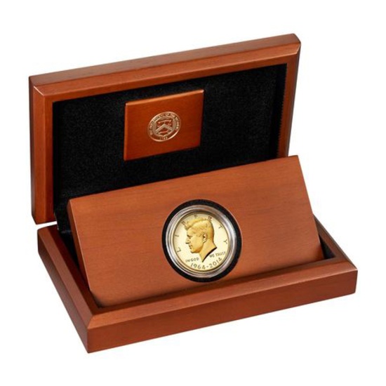 2014-W 3/4 oz Gold Kennedy Half Dollar Proof (w/Box and COA)