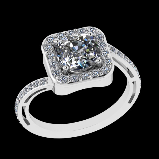 2.44 Ctw VS/SI1 Diamond 10k white Gold Engagement Ring (ALL DIAMOND ARE LAB