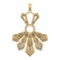 3.33 Ctw SI2/SI1 Diamond Prong Set 14k Yellow Gold Pandant (ALL DIAMOND ARE