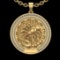 1.95 Ctw VS/SI1 Diamond 10K Yellow Gold Sodiac Sign theme Pendant (ALL DIAM