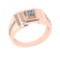 0.54 Ctw VS/SI1 Diamond 10K Rose Gold Engagement Ring (ALL DIAMOND ARE LAB