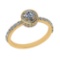 1.21 Ctw VS/SI1 Diamond Prong Set 14k Yellow Gold Engagement Ring (ALL DIAM